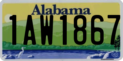 AL license plate 1AW1867