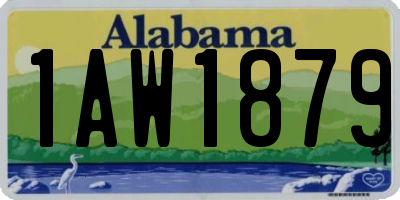 AL license plate 1AW1879