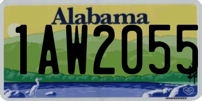 AL license plate 1AW2055