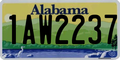 AL license plate 1AW2237