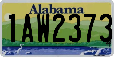 AL license plate 1AW2373
