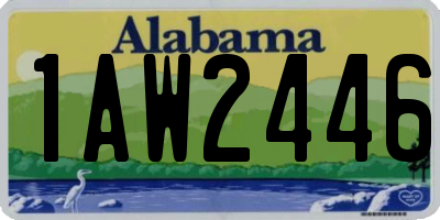 AL license plate 1AW2446