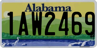 AL license plate 1AW2469