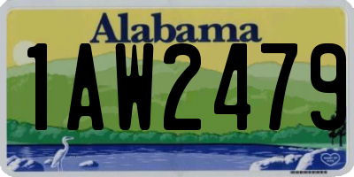 AL license plate 1AW2479