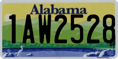 AL license plate 1AW2528