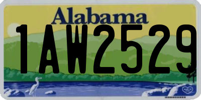 AL license plate 1AW2529