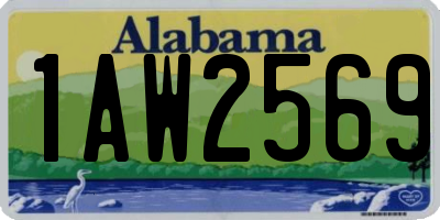 AL license plate 1AW2569