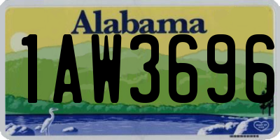 AL license plate 1AW3696