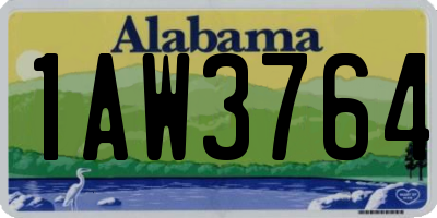 AL license plate 1AW3764