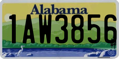 AL license plate 1AW3856