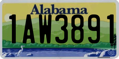 AL license plate 1AW3891