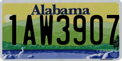 AL license plate 1AW3907