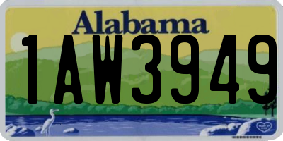 AL license plate 1AW3949