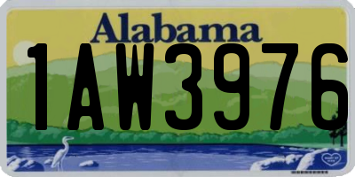 AL license plate 1AW3976
