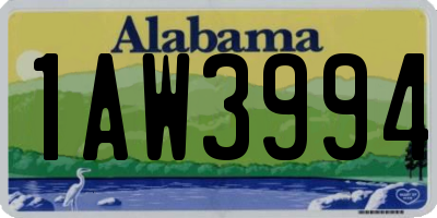 AL license plate 1AW3994