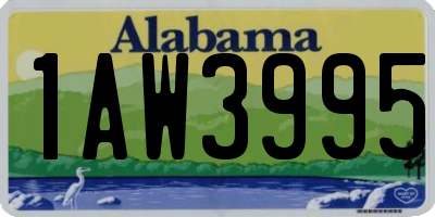 AL license plate 1AW3995