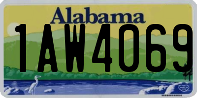 AL license plate 1AW4069
