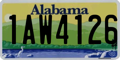 AL license plate 1AW4126