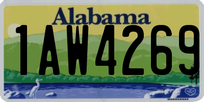 AL license plate 1AW4269