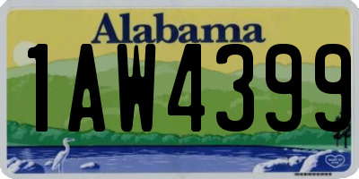 AL license plate 1AW4399