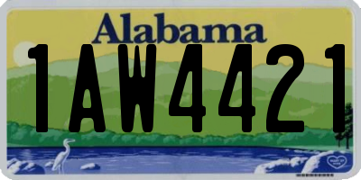 AL license plate 1AW4421