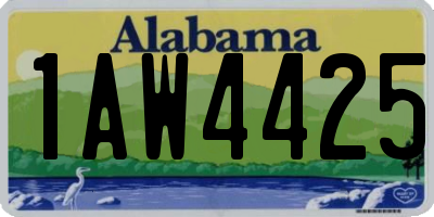 AL license plate 1AW4425
