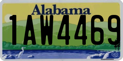 AL license plate 1AW4469