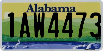 AL license plate 1AW4473