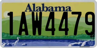 AL license plate 1AW4479