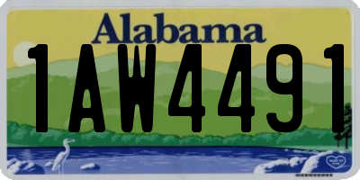 AL license plate 1AW4491