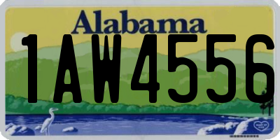 AL license plate 1AW4556