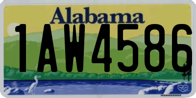AL license plate 1AW4586