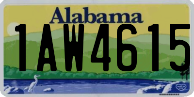AL license plate 1AW4615