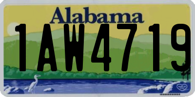 AL license plate 1AW4719