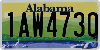 AL license plate 1AW4730