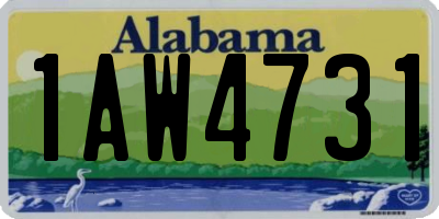 AL license plate 1AW4731