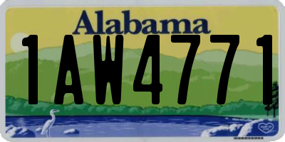 AL license plate 1AW4771