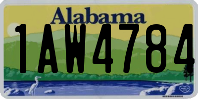 AL license plate 1AW4784