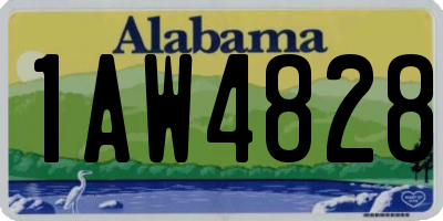 AL license plate 1AW4828