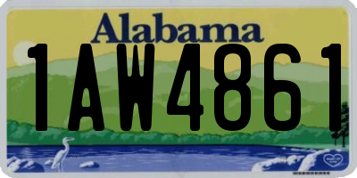 AL license plate 1AW4861