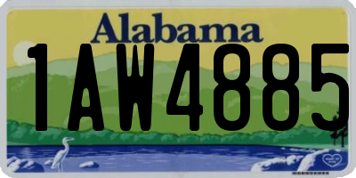AL license plate 1AW4885