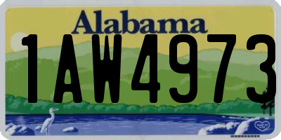AL license plate 1AW4973