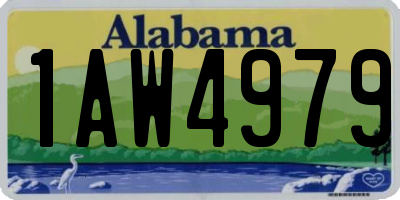 AL license plate 1AW4979