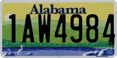 AL license plate 1AW4984