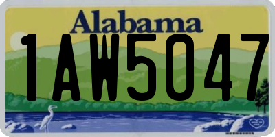 AL license plate 1AW5047