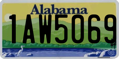 AL license plate 1AW5069