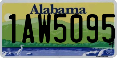 AL license plate 1AW5095