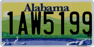AL license plate 1AW5199