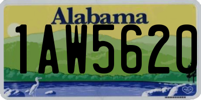 AL license plate 1AW5620