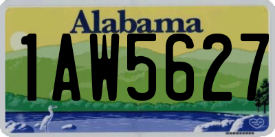 AL license plate 1AW5627